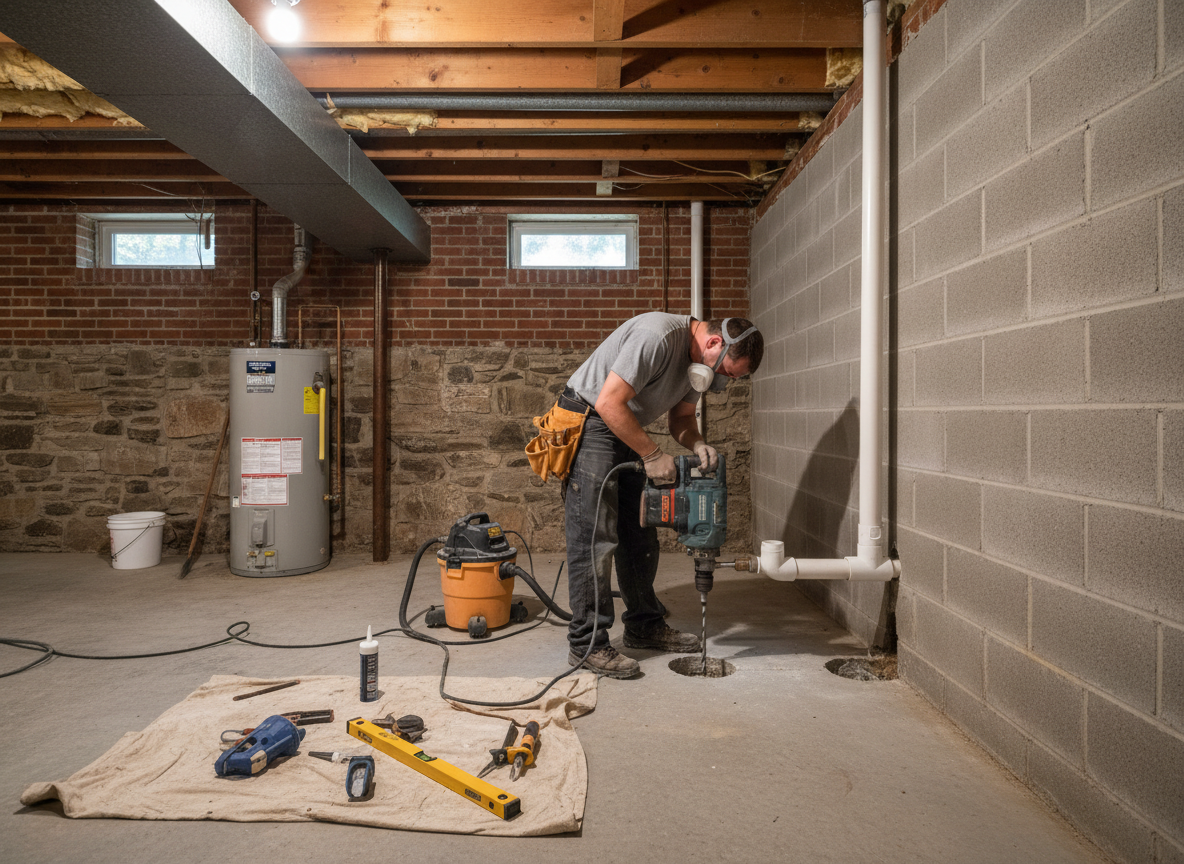 Radon Mitigation Installation in York